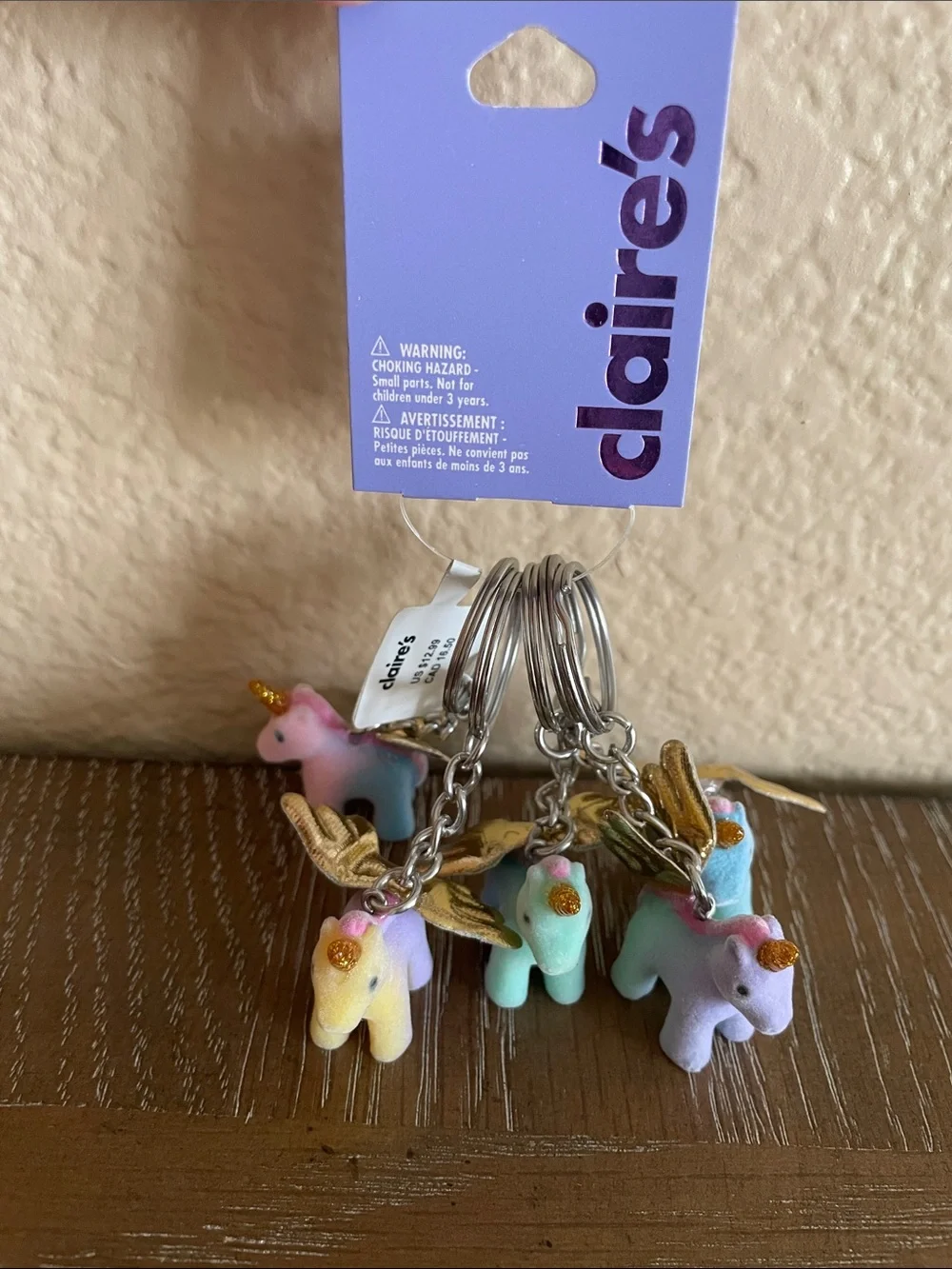 💖 Pick three for $15 - Claire's Pastel Unicorn Keychain Set